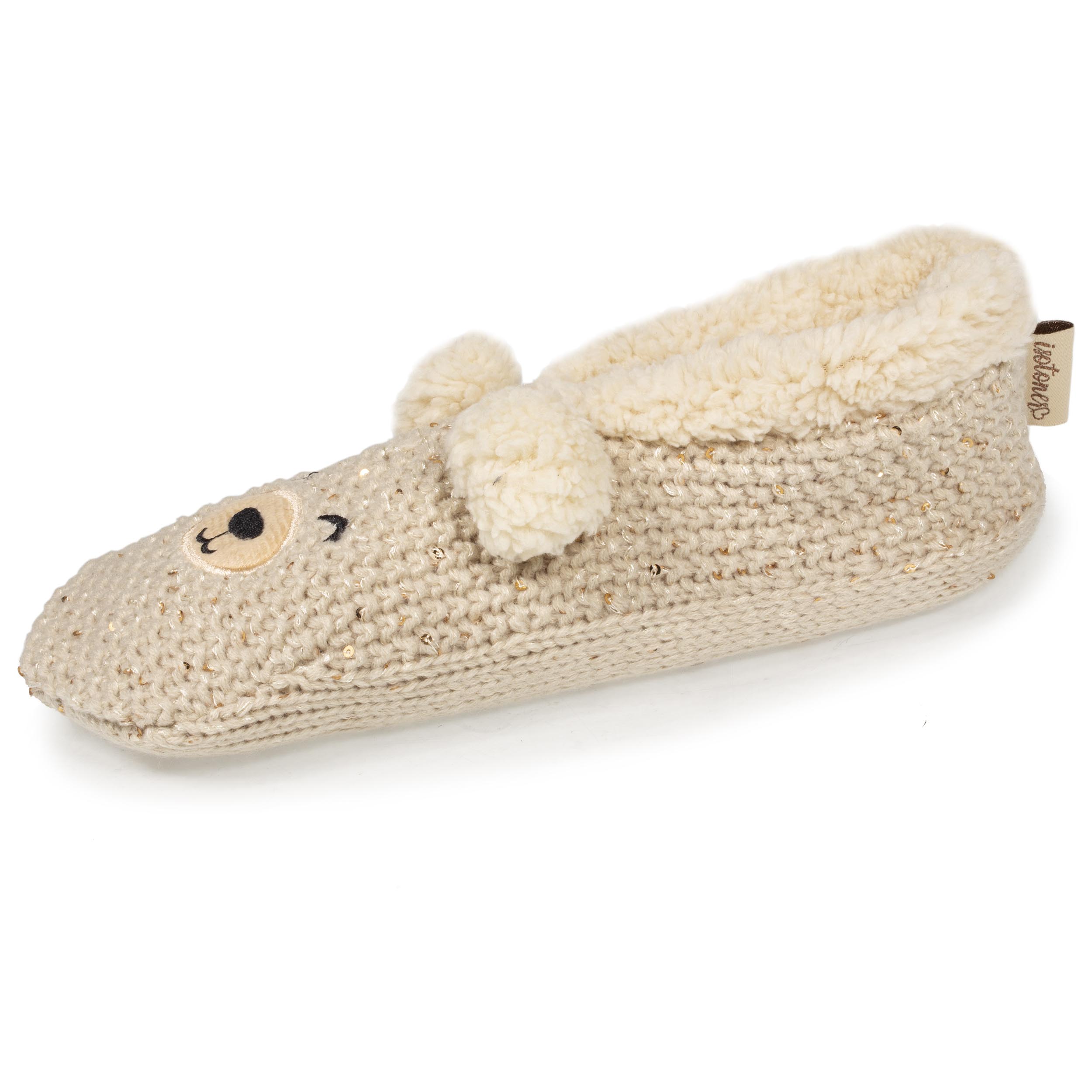 Chaussettes-chaussons Mujer Lentejuelas oso Isotoner
