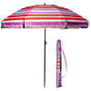 Sombrilla de playa Gris/Blanca rayure multicolo Isotoner
