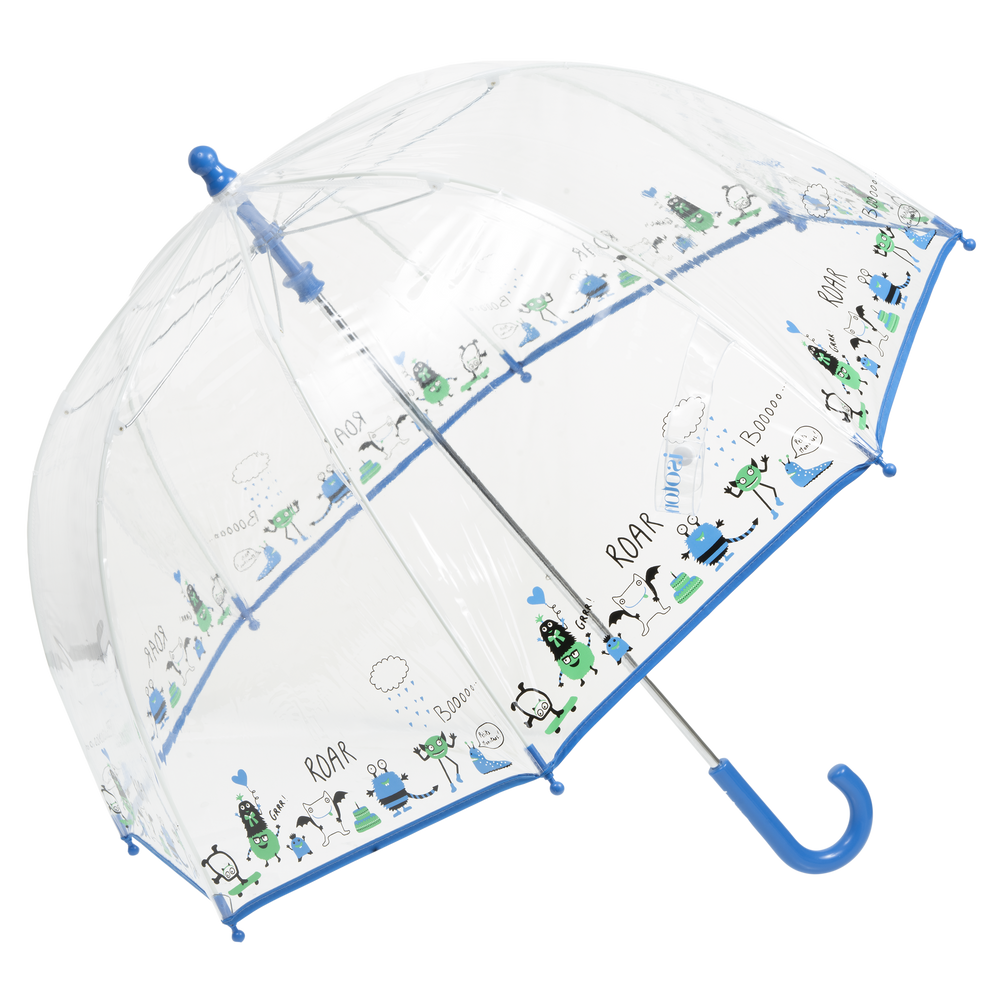 Paraguas Niños transparente PVC/Monstruo Azul - Isotoner