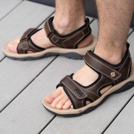 Sandalias Hombre Sport Marrón - Isotoner