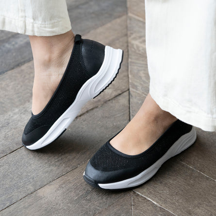 Calzado bailarinas Mujer confort sport Negro - Isotoner