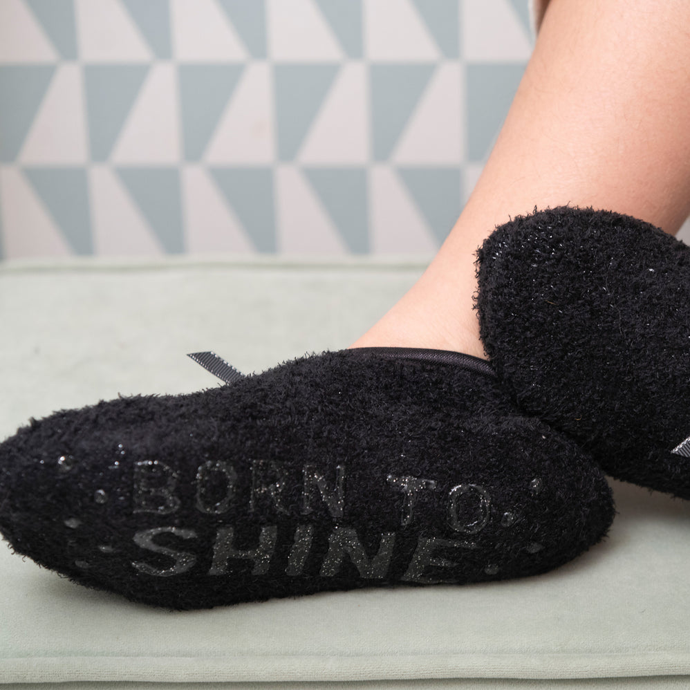 Calcetines Mujer malla peluche Negro - Isotoner