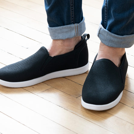 Tenis Hombre sin cordones Negro - Isotoner
