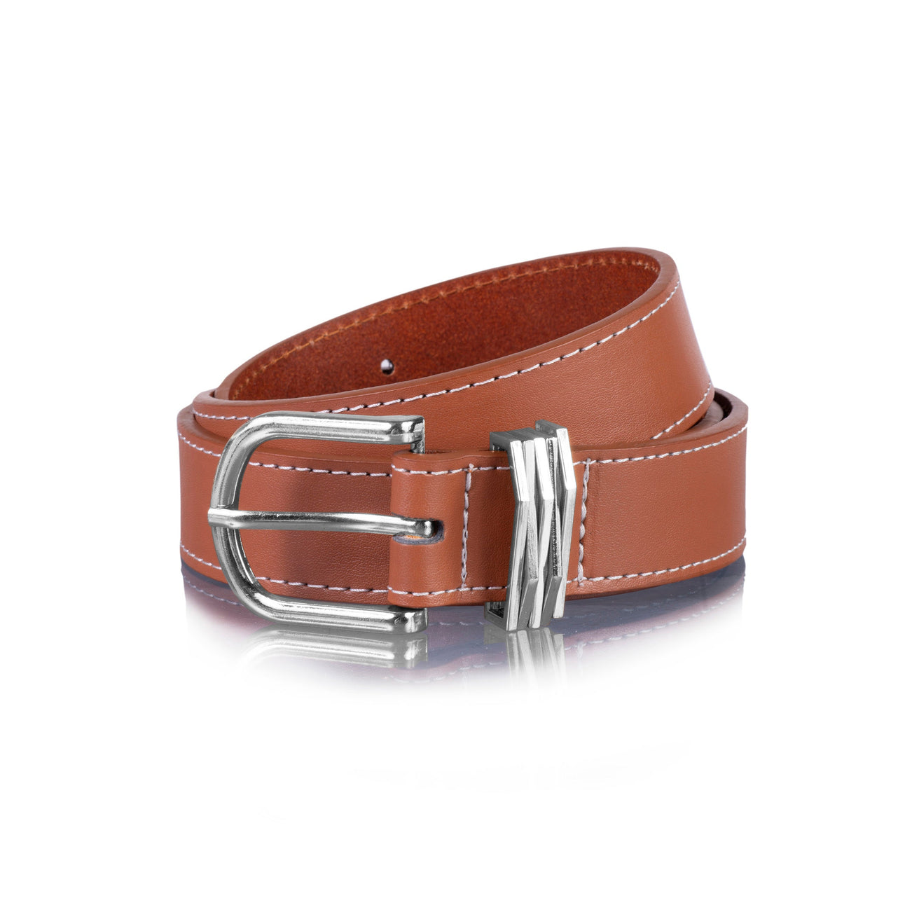 Cinturón Mujer liso joyas Camel