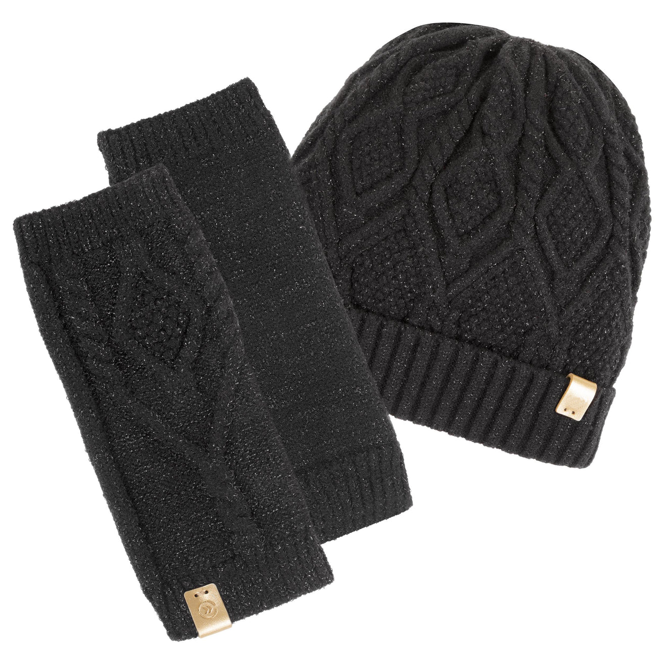 Gorro Mujer malla Soft Touch lurex Negro