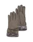 Guantes Mujer Caqui táctiles ante