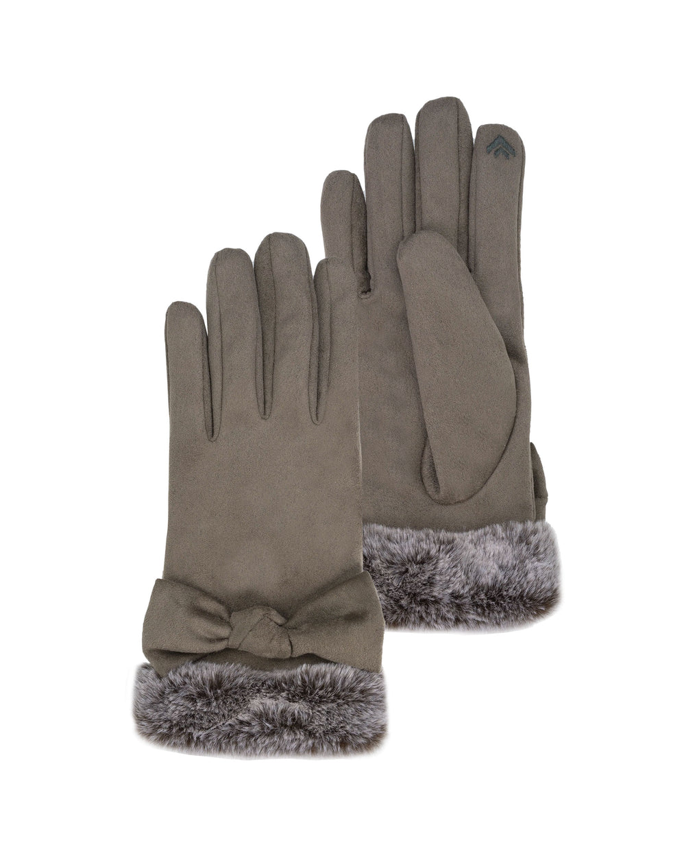 Guantes Mujer Caqui táctiles ante - Isotoner