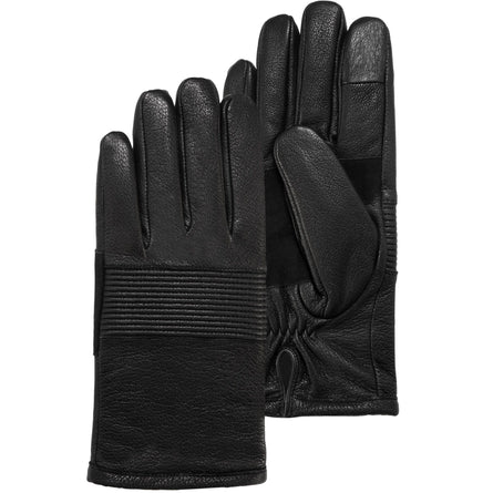 Guantes hombre especiales para ciclismo en cuero de cabra Negro - Isotoner