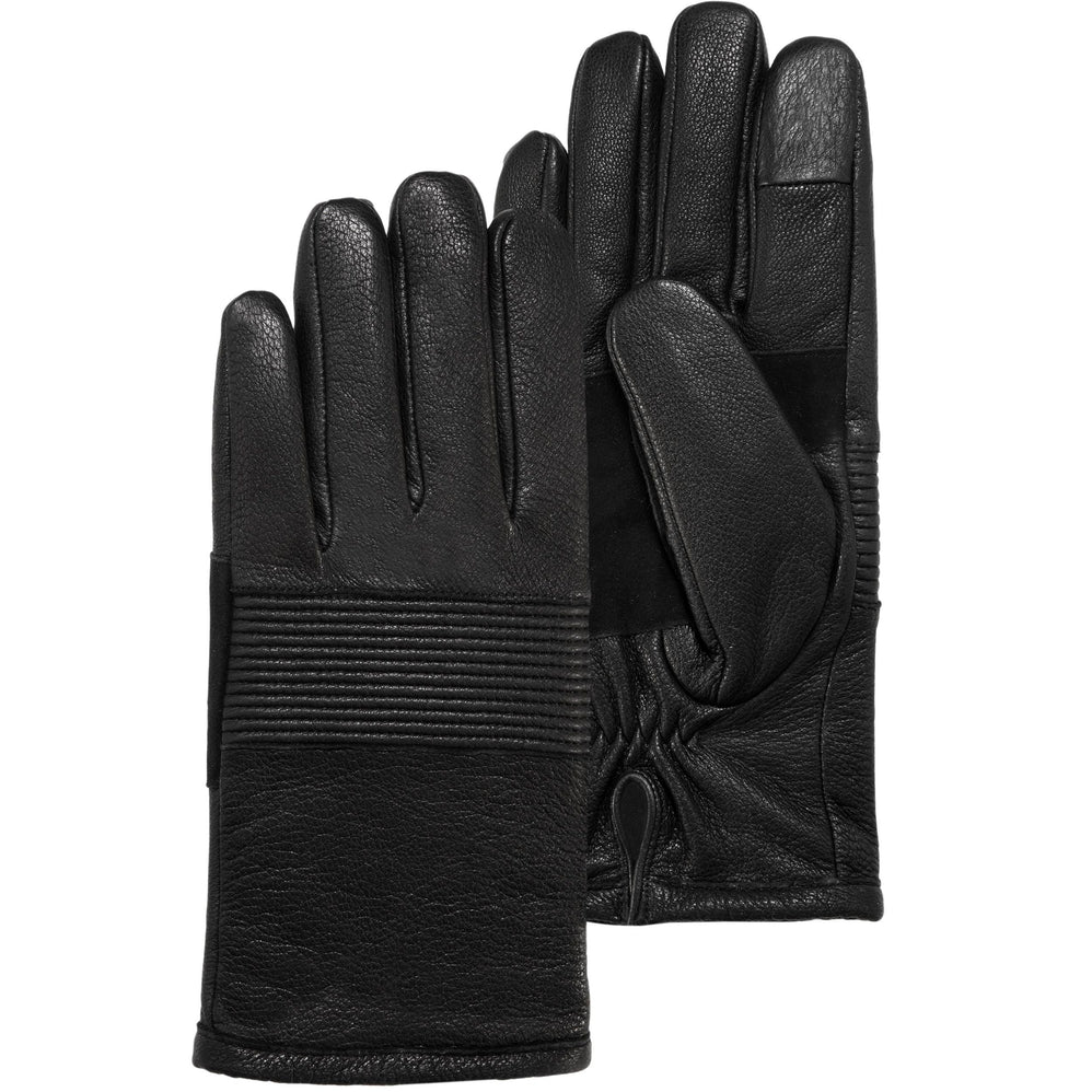Guantes Hombre para ciclismo en piel de cabra Negro - Isotoner