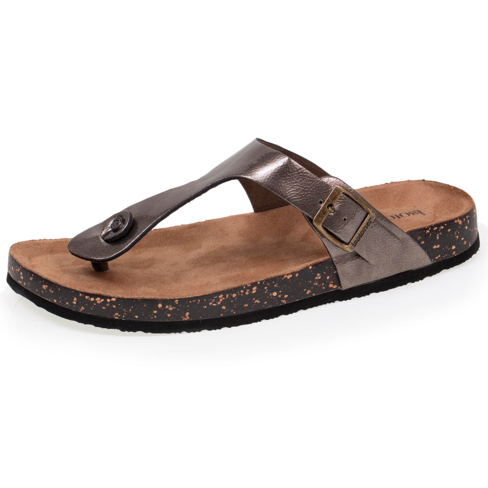 Mules chanclas Mujer Metalizado - Isotoner