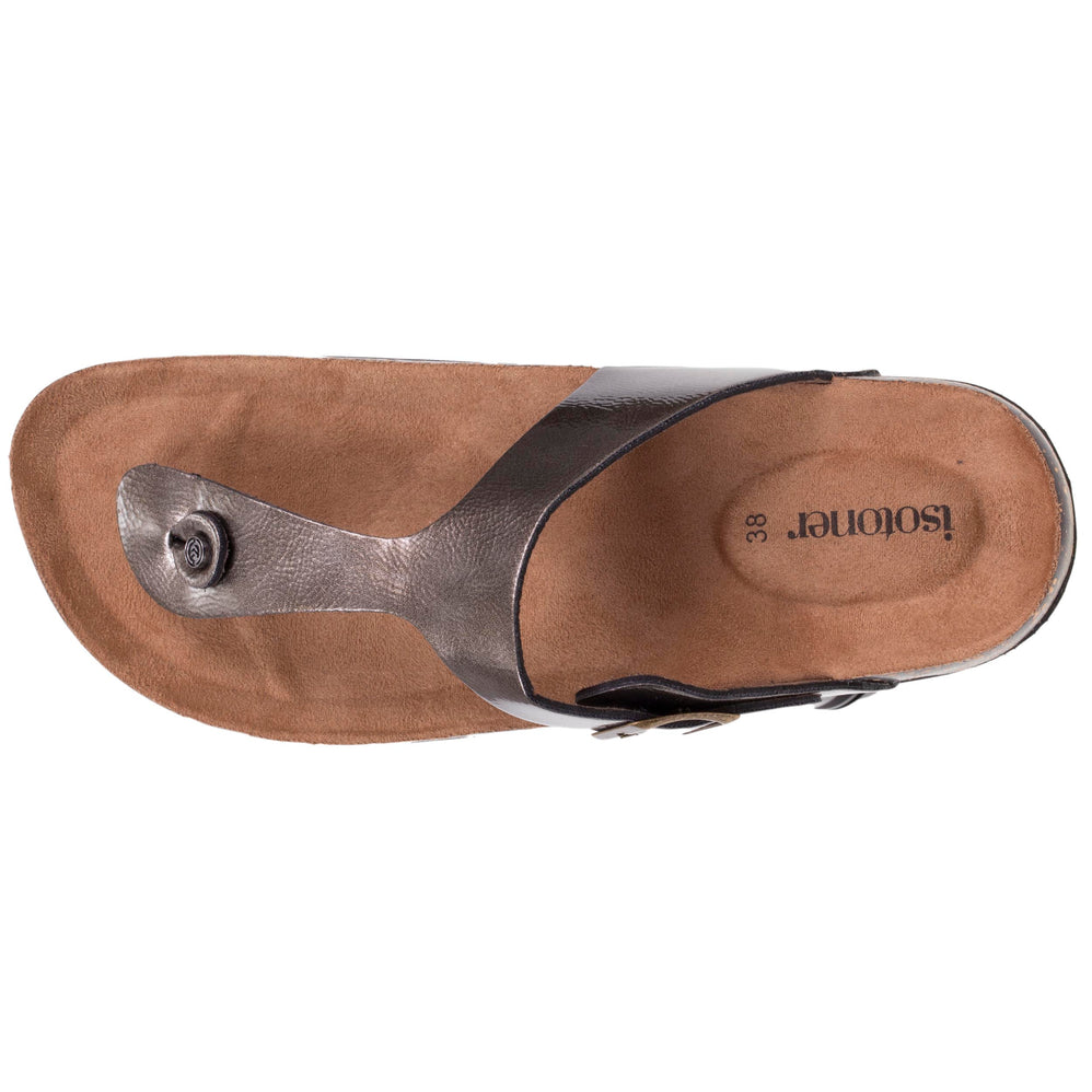 Mules chanclas Mujer Metalizado - Isotoner