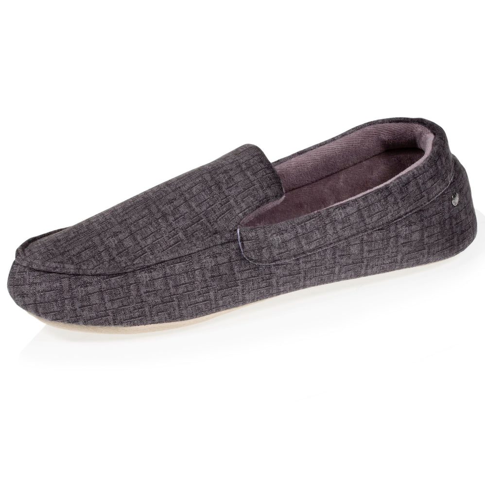 Zapatillas de casa mocasines Hombre suela blanda Gris - Isotoner