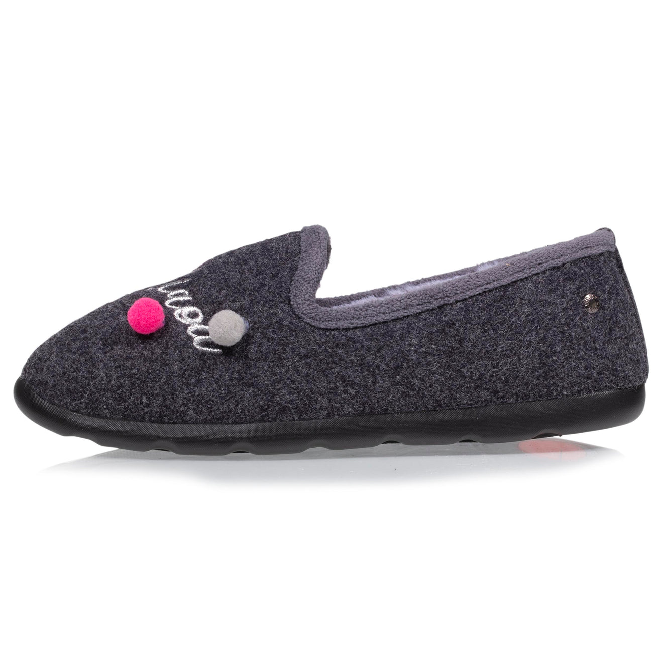 Zapatillas de casa cerradas Mujer Gris jaspeado fantasía