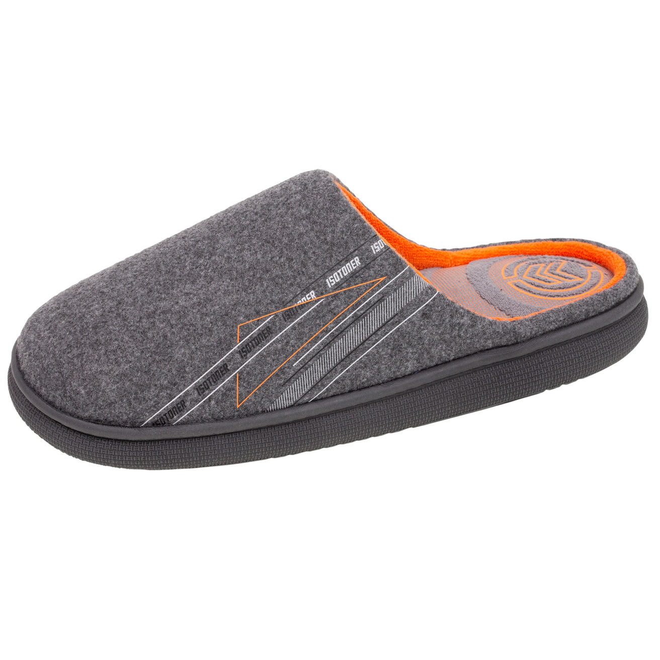 Hombre BLOUP Chinelas Zapatillas de casa Gris jaspeado