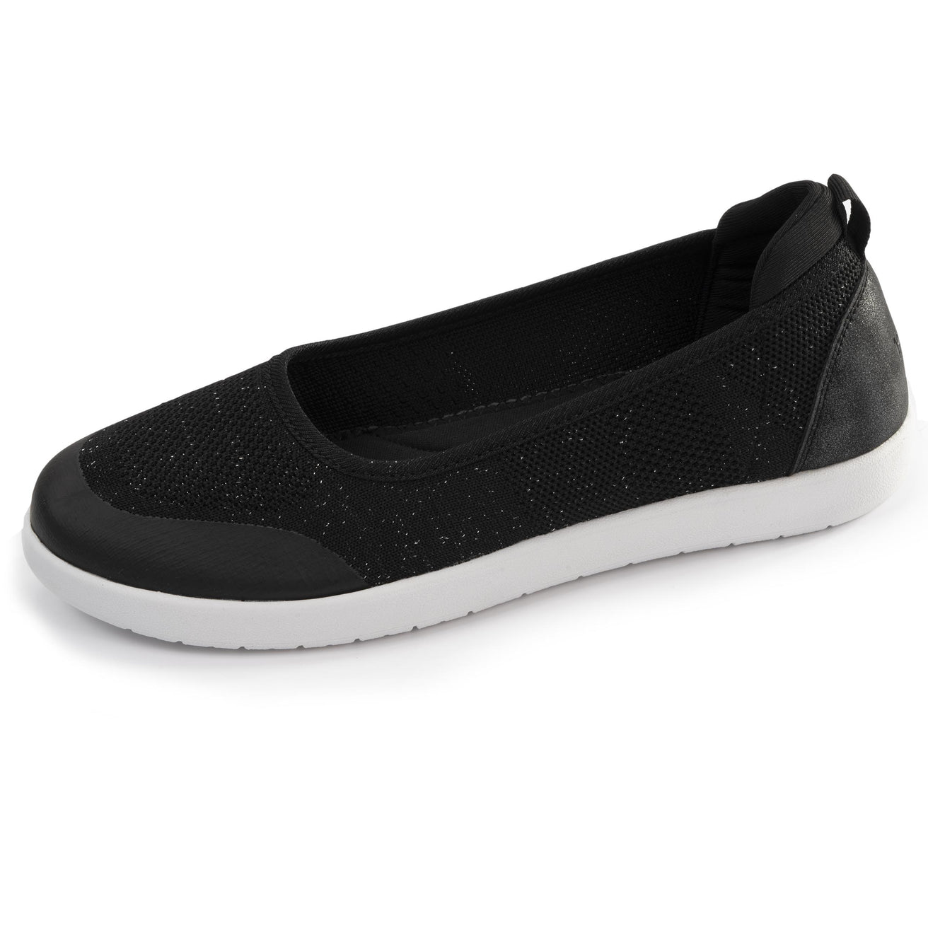 Bailarinas Mujer slip-on Negro lurex
