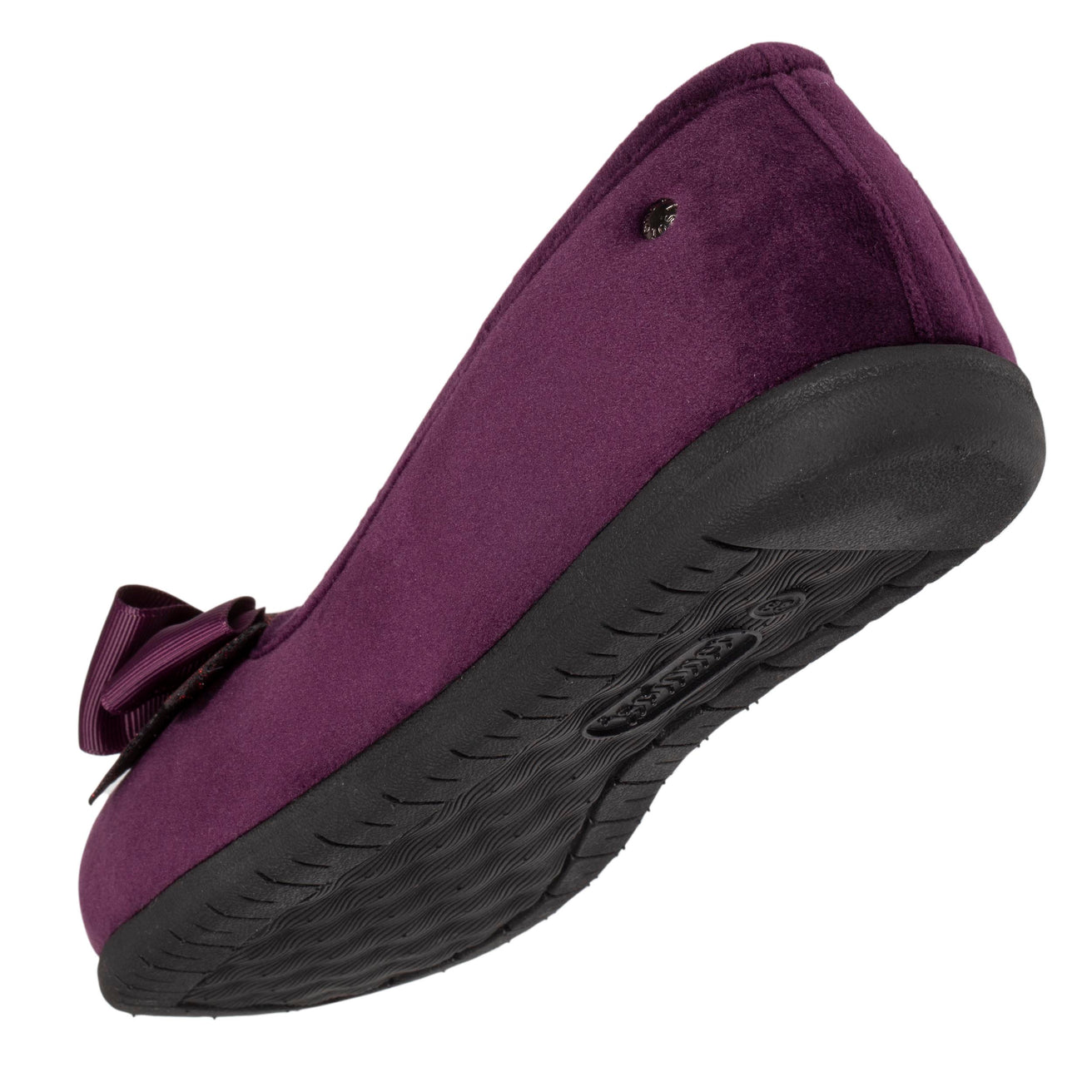 Zapatillas de casa bailarinas Mujer Berenjena