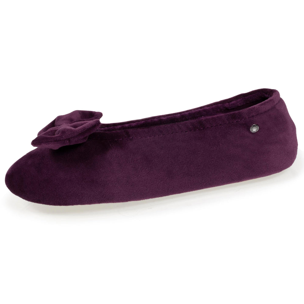 Zapatillas de casa Mujer Nudo berenjena - Isotoner
