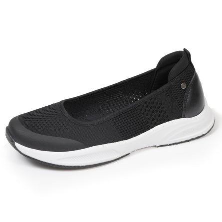 Bailarinas Mujer confort suela sport Negro - Isotoner