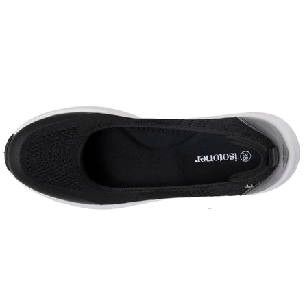 Bailarinas Mujer confort suela sport Negro - Isotoner