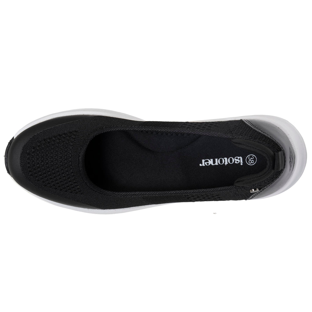 Bailarinas Mujer confort suela sport Negro - Isotoner