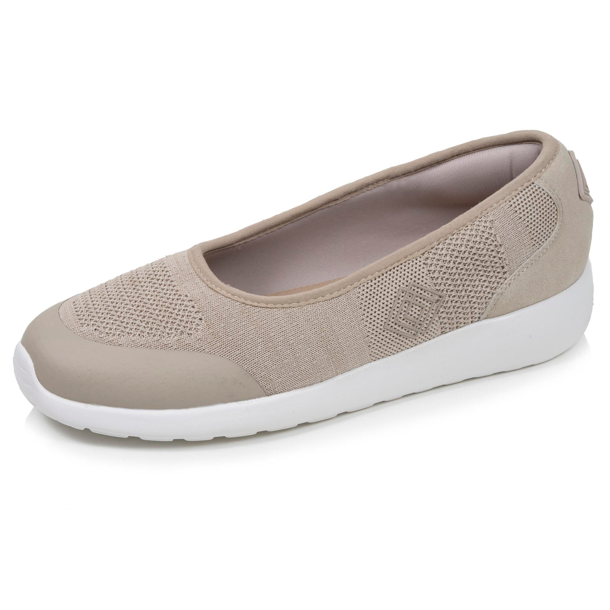 Bailarinas Mujer slip-on Beige jaspeado
