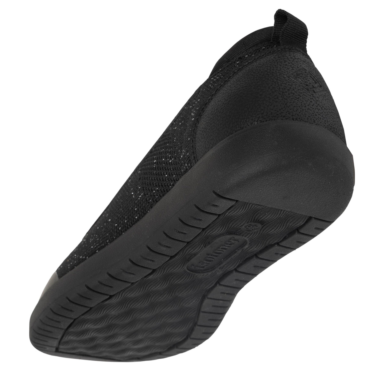 Bailarinas Mujer slip-on Lurex Negro