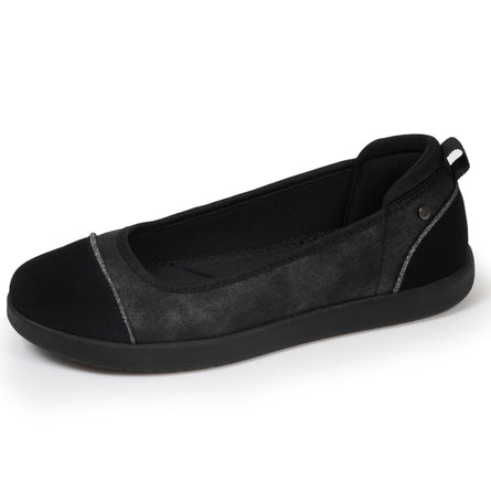 Bailarinas Mujer slip-on confort Negro Plata - Isotoner