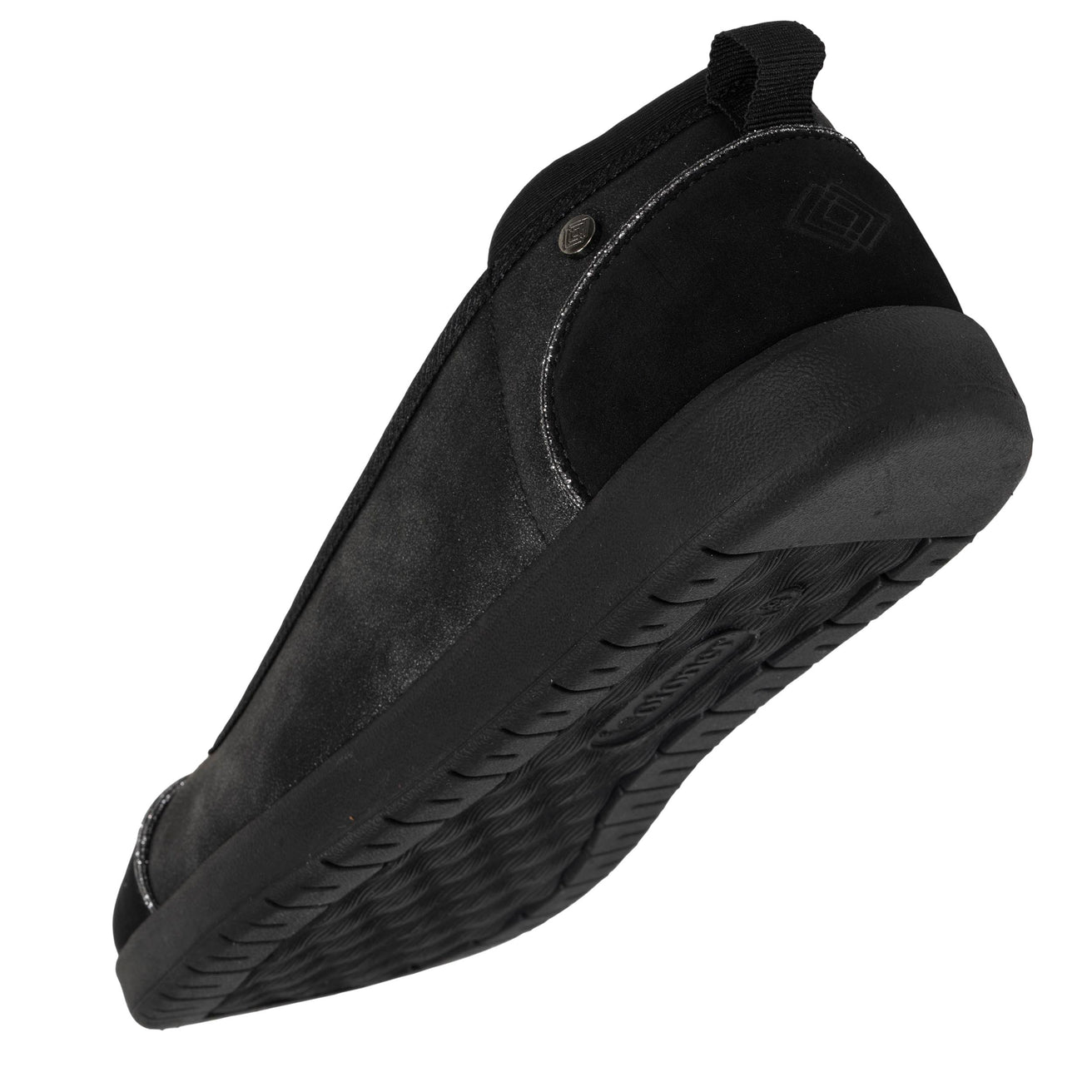 Bailarinas Mujer slip-on confort Negro Plata