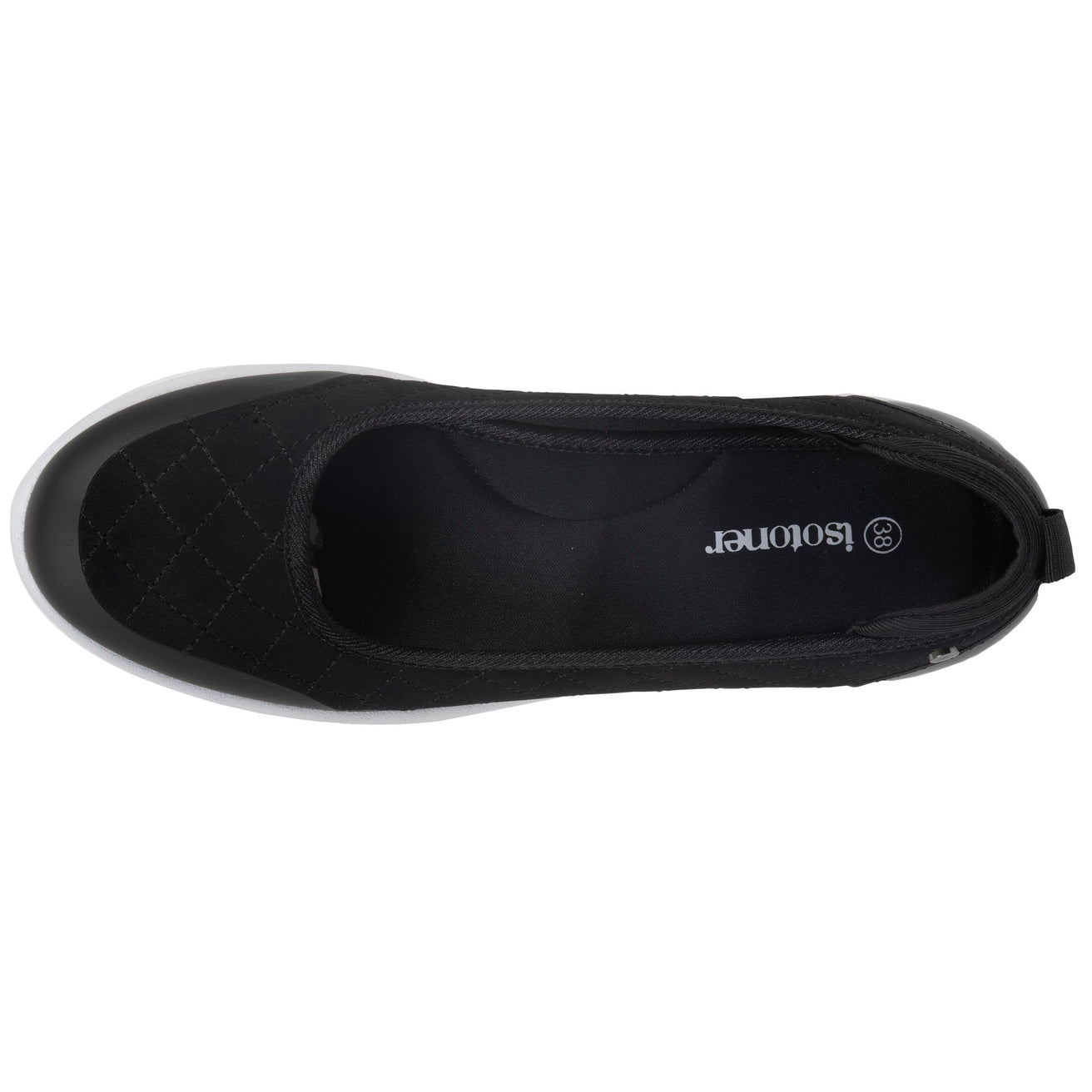 Bailarinas Mujer slip-on Negro Acolchado
