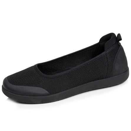 Bailarinas slip-on Mujer Negro Perforado - Isotoner