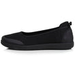 Bailarinas slip-on Mujer Negro Perforado