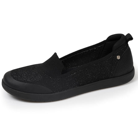 Bailarinas Mujer slip-on confort Negro Lurex - Isotoner