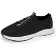 Tenis Confort Hombre sin cordones Negro