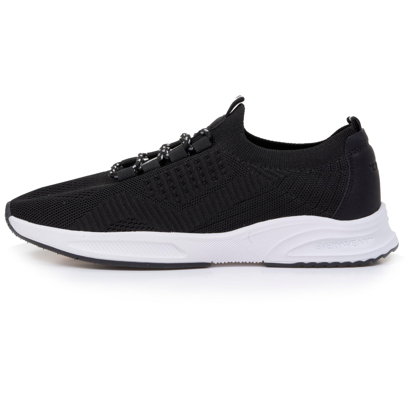 Tenis Confort Hombre sin cordones Negro
