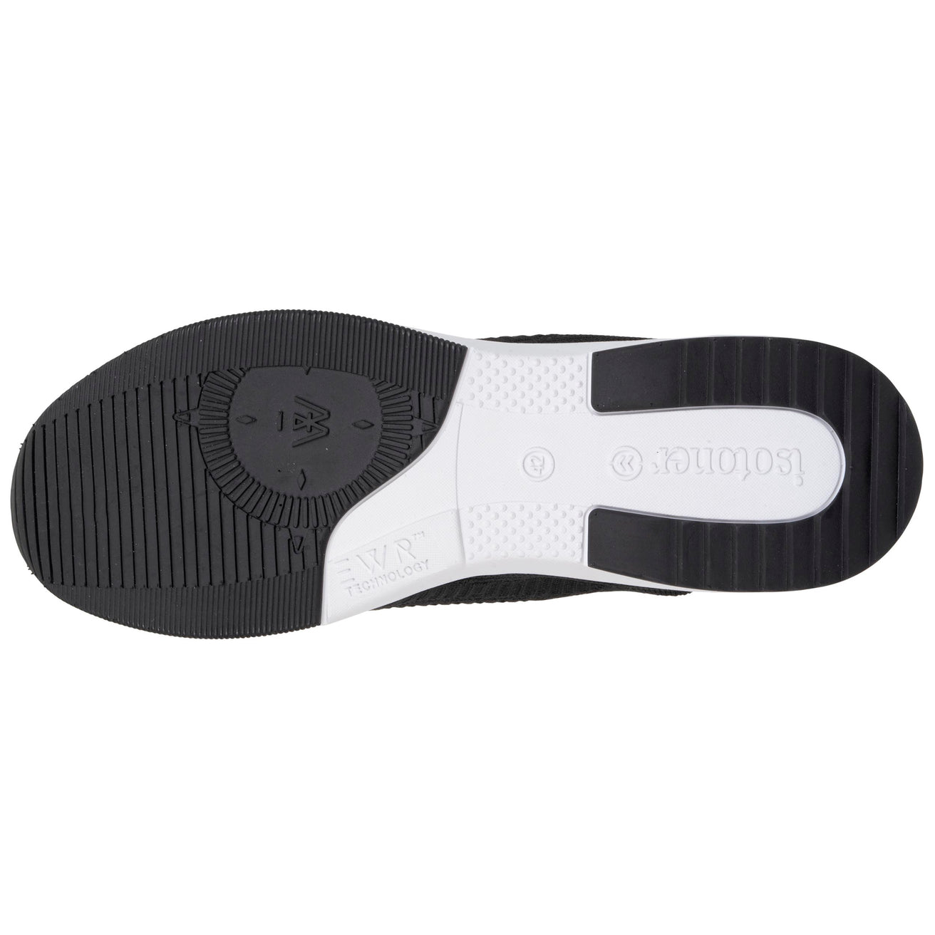 Tenis Confort Hombre sin cordones Negro