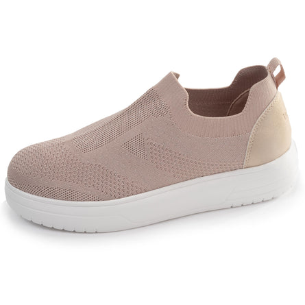 Tenis Mujer con plataforma Rosa empolvado - Isotoner