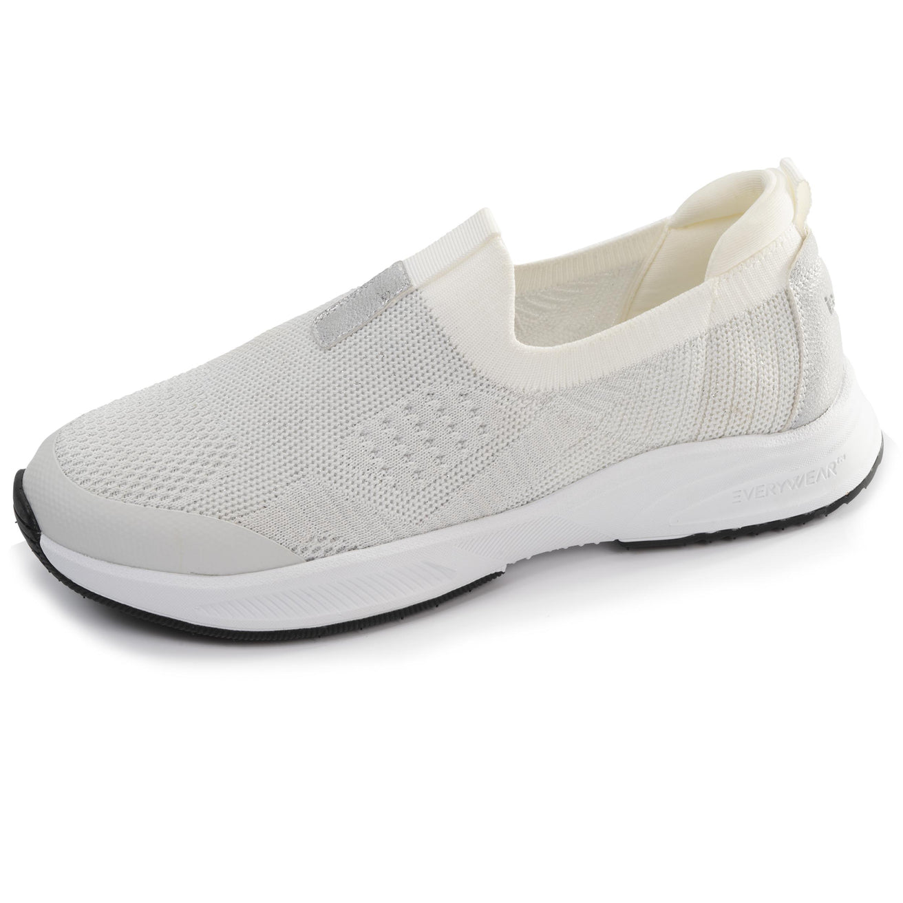 Tenis Mujer slip-on sport Blanco lurex