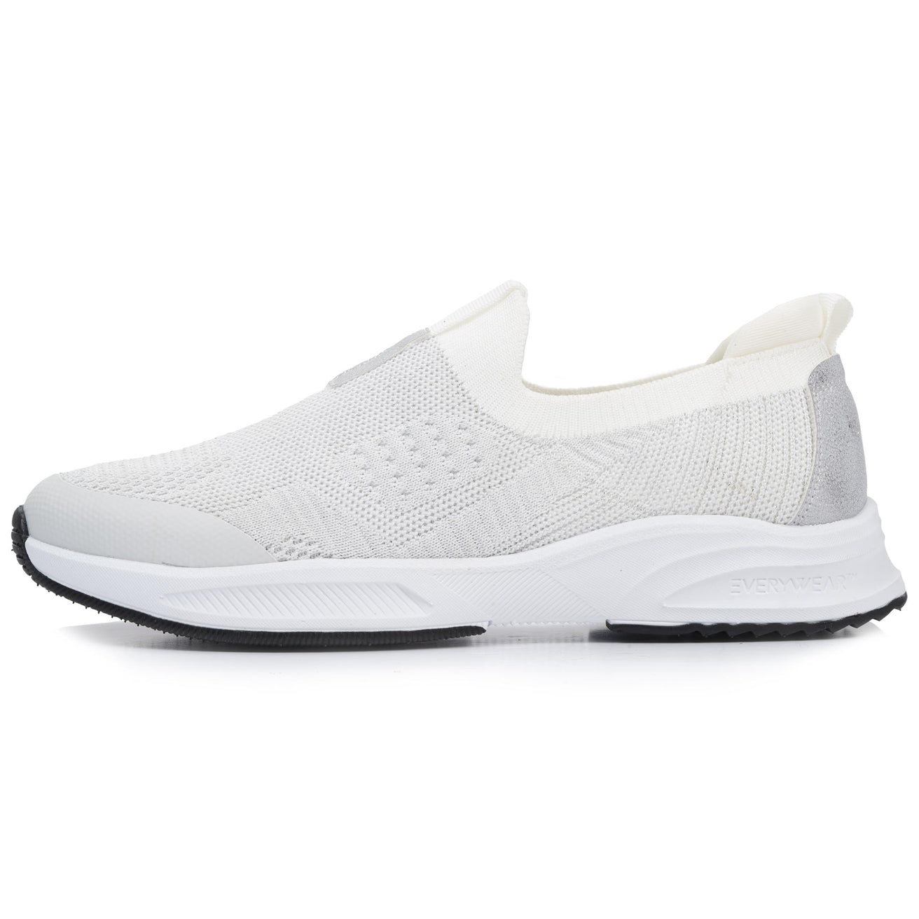 Tenis Mujer slip-on sport Blanco lurex