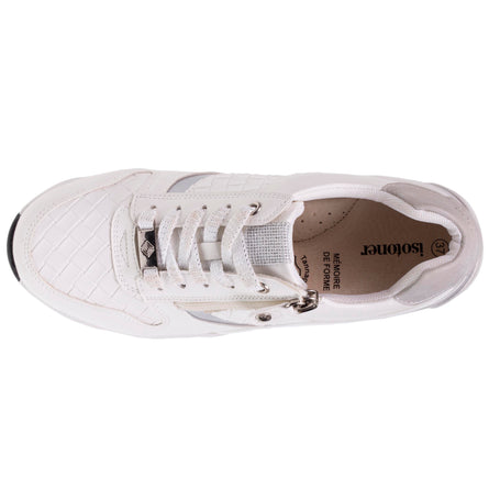 Tenis con tacón cremallera Mujer Blanco - Isotoner