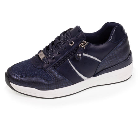 Tenis con tacón cremallera Mujer Marino - Isotoner