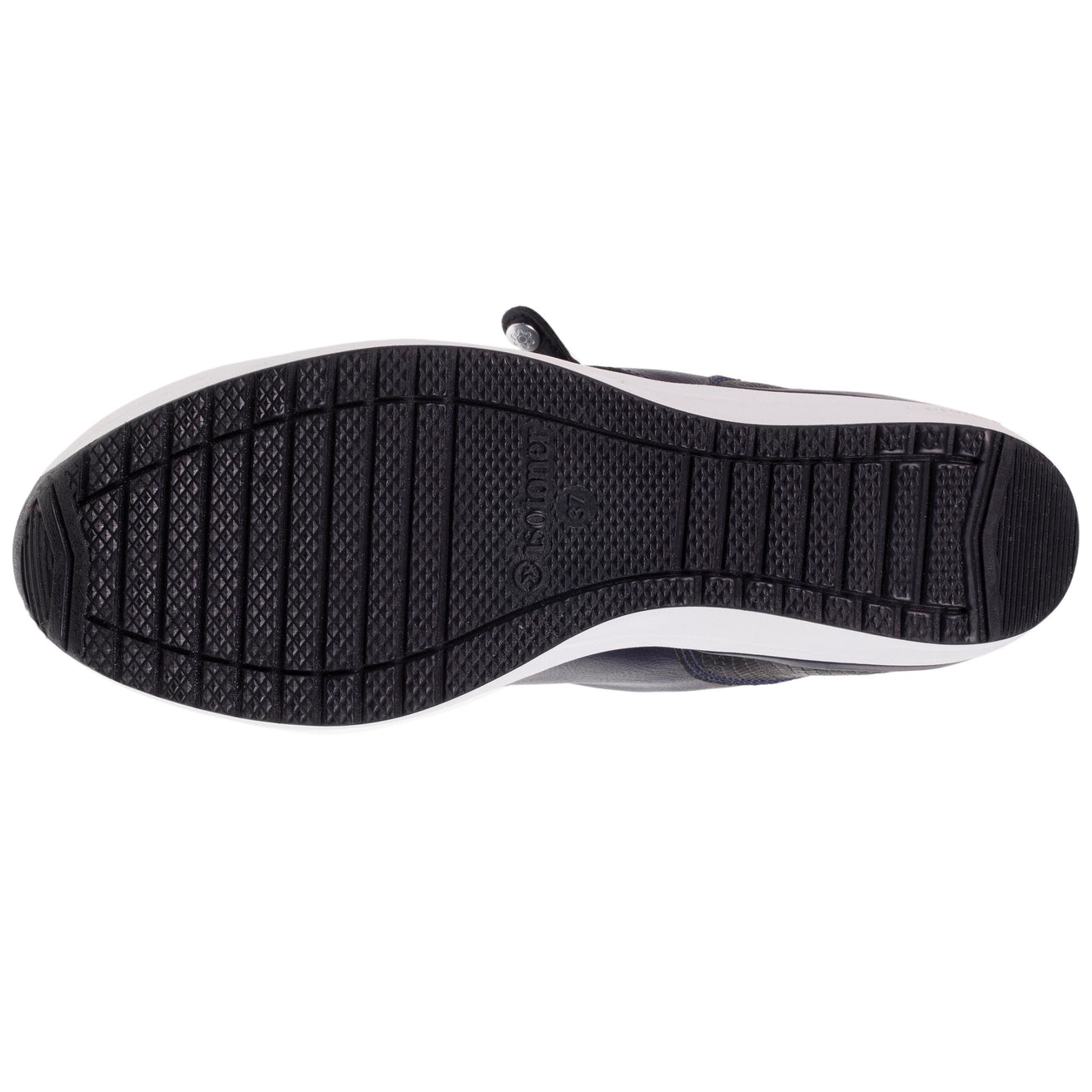 Tenis con tacón cremallera Mujer Marino