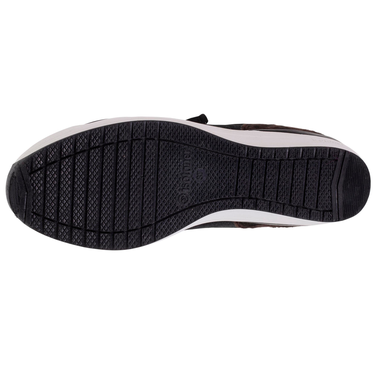 Tenis con tacón cremallera Mujer Negro Leopardo