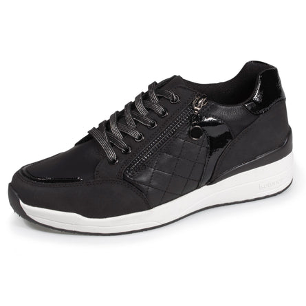 Tenis Mujer CONFORT PLUS con tacón y cremallera Negro - Isotoner