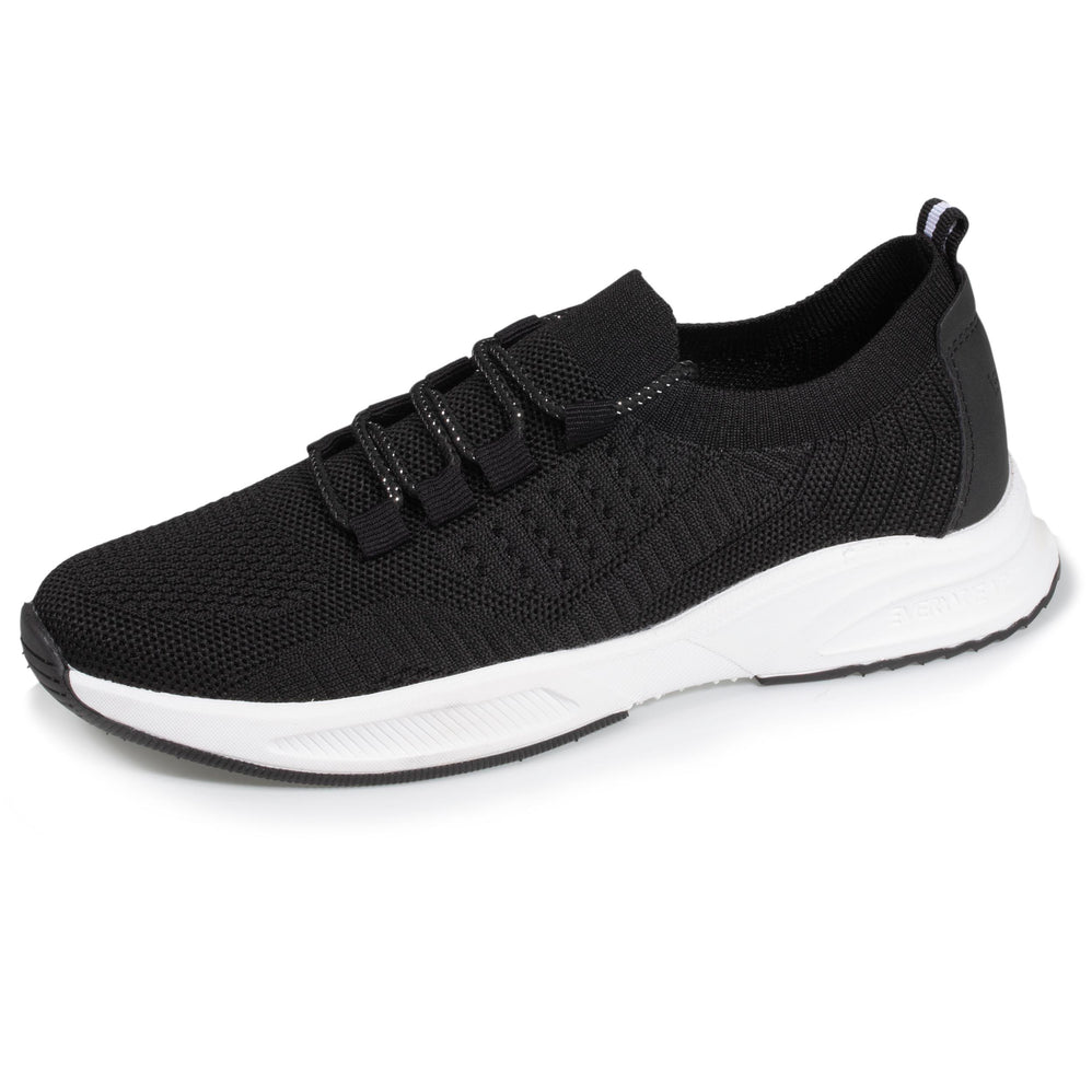 Tenis Confort Mujer slip-on cordones Negro - Isotoner