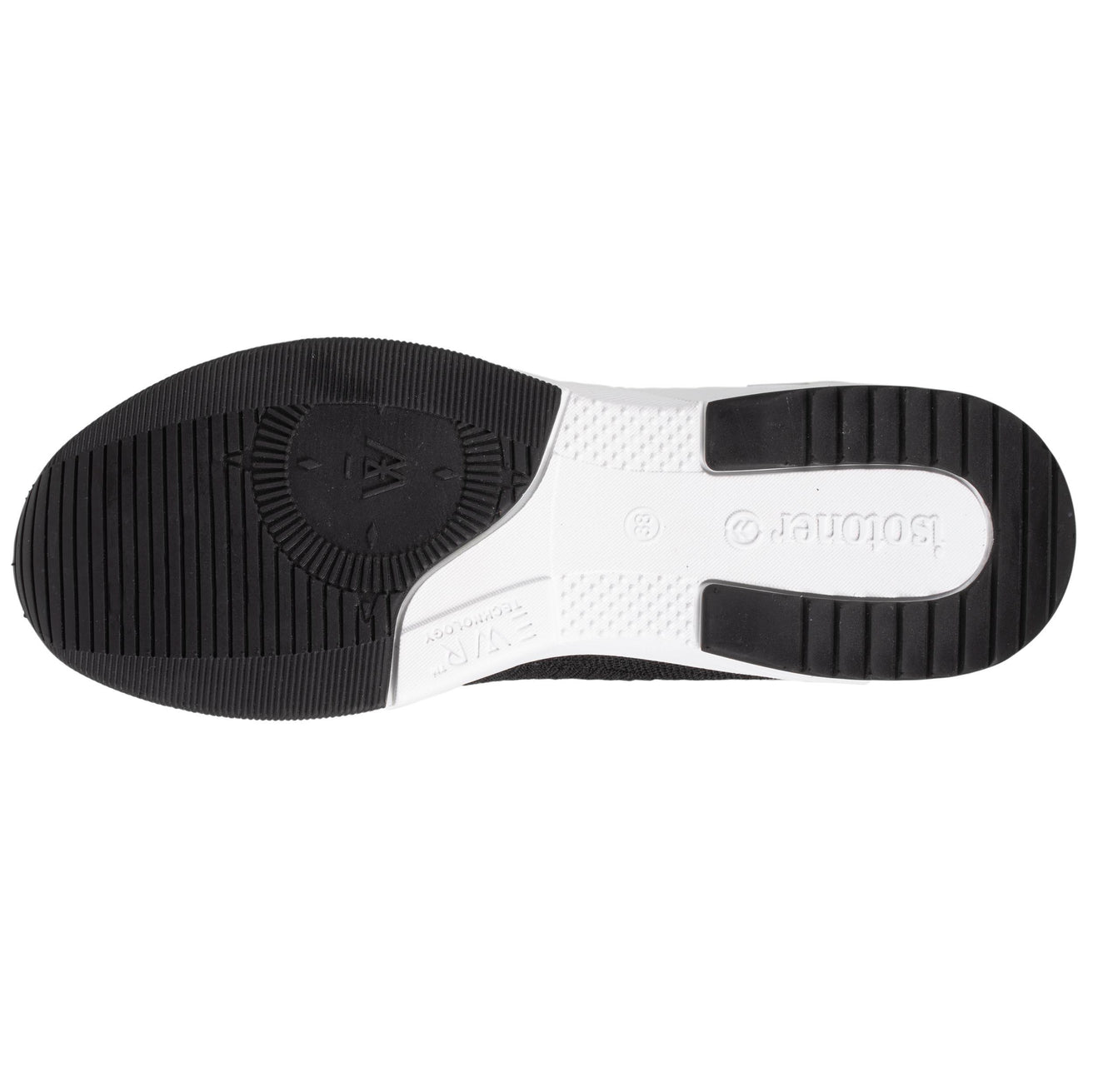 Tenis Confort Mujer slip-on cordones Negro