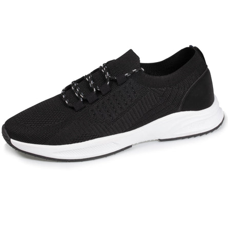 Tenis Confort Hombre slip-on cordones Negro - Isotoner