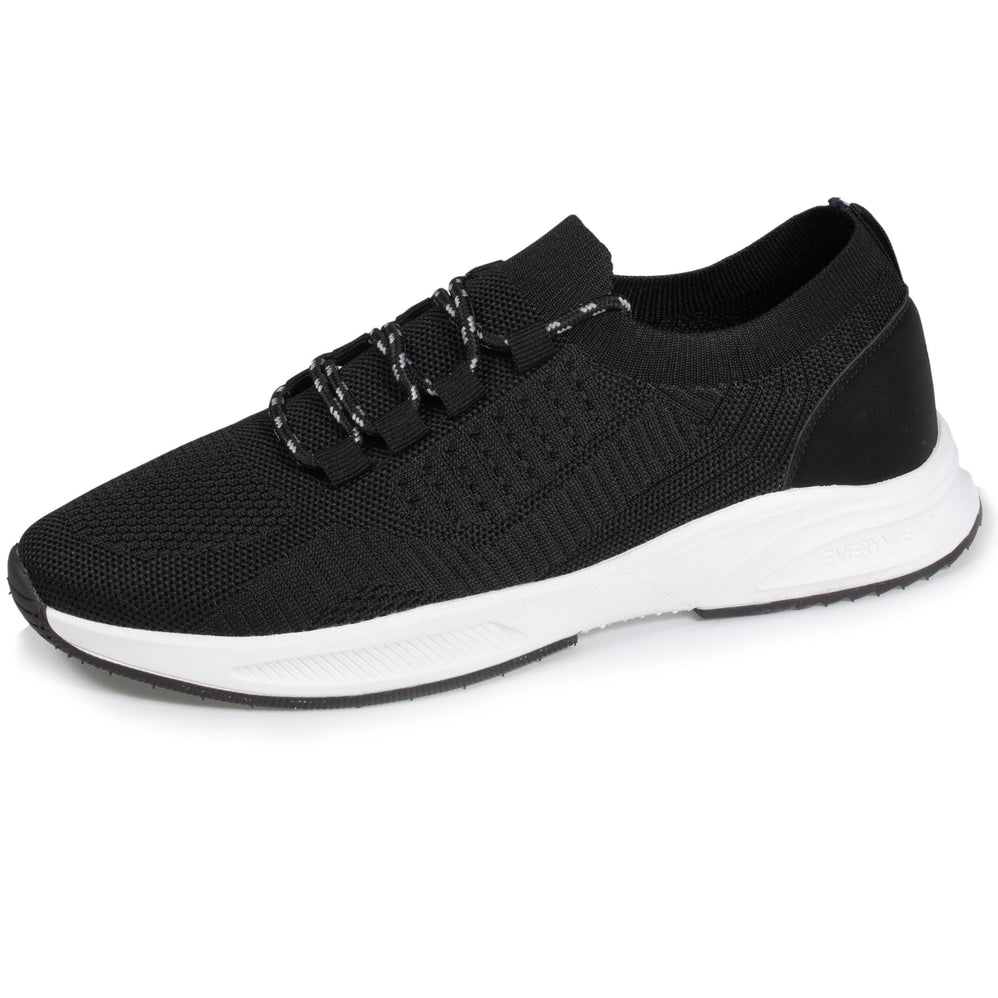 Tenis Confort Hombre slip-on cordones Negro - Isotoner