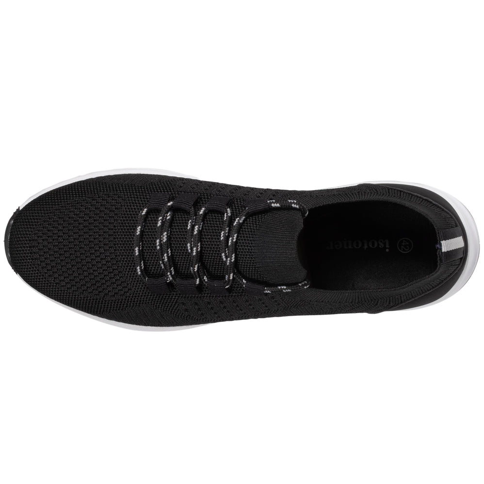 Tenis Confort Hombre slip-on cordones Negro - Isotoner