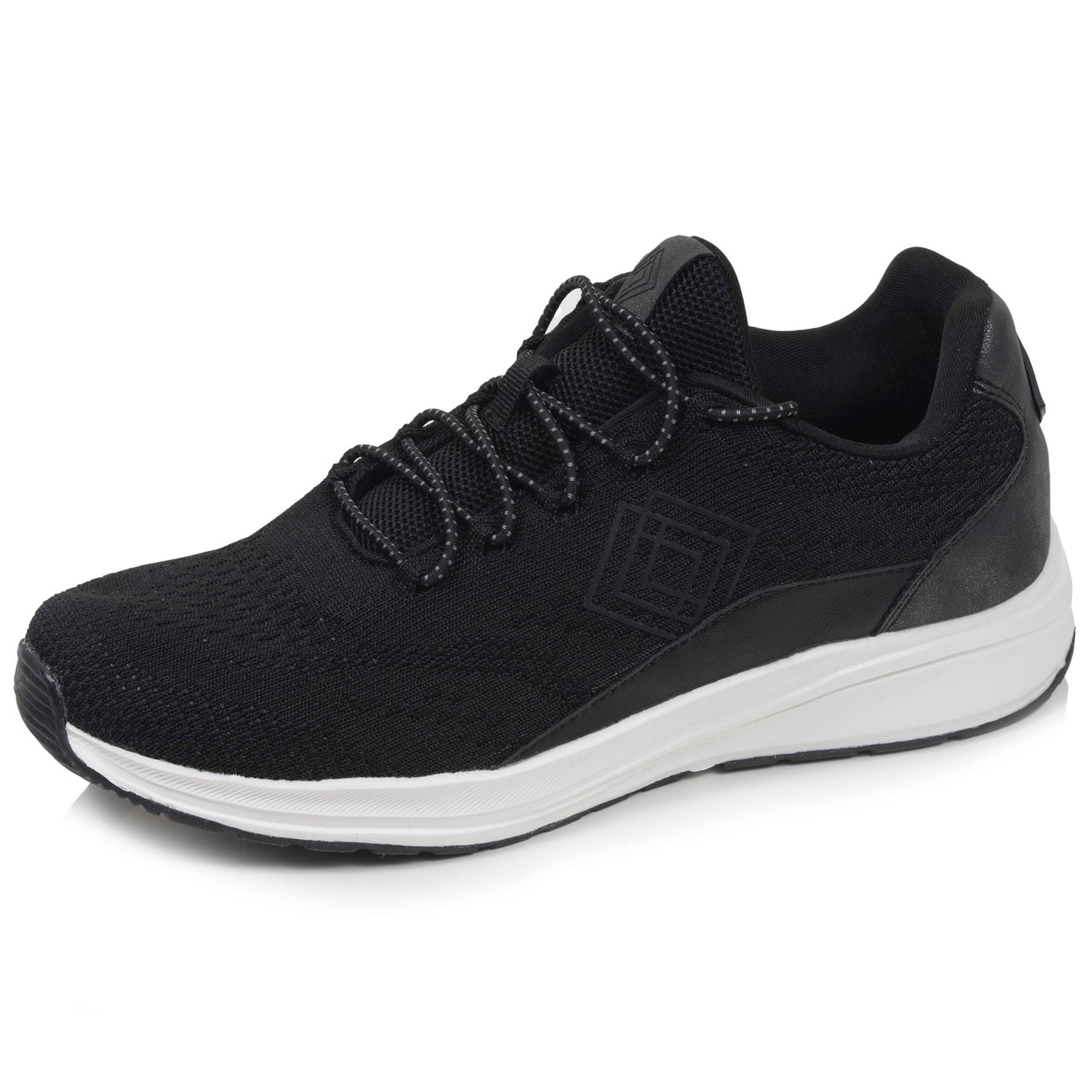 Tenis Mujer Confort cordones Negro