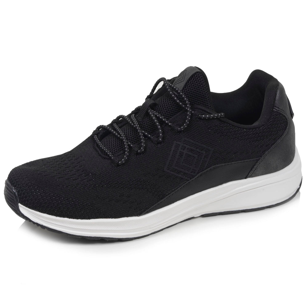 Tenis Mujer Confort cordones Negro - Isotoner